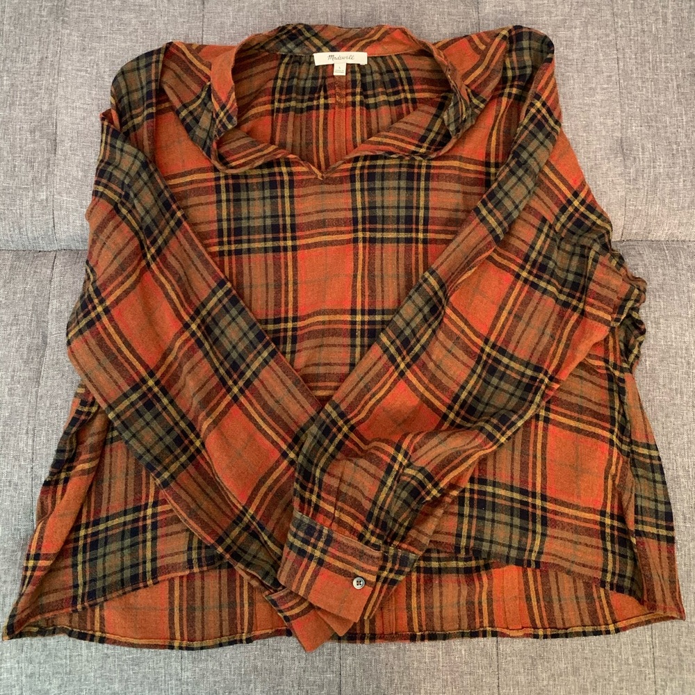 Plaid crop top